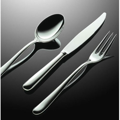 Alessi Caccia Flatware Collection in Mirror Polished by Luigi Caccia Dominioni