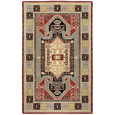 St. Croix Traditions Sparta Navy/Red Rug