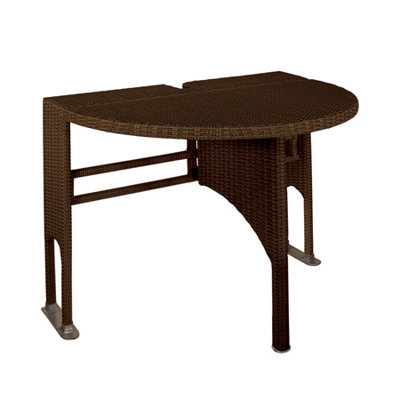Blue Star Group Terrace Mates Adena Half Round Dining Table