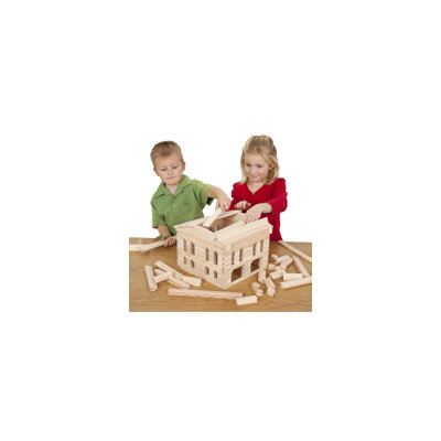 Stack and Stick Train Station Building Set
