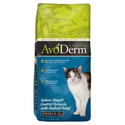 AvoDerm Natural Brown Rice and Chicken Meal Weight Control Formula Cat Food