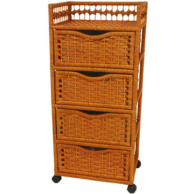 Oriental Furniture 38" Natural Fiber Chest