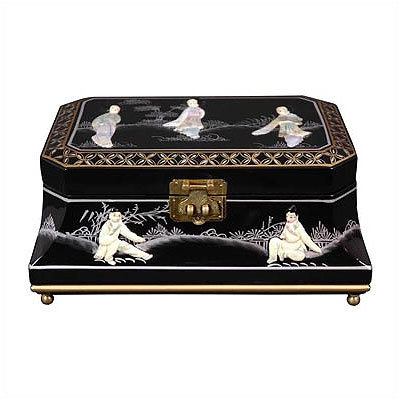 Oriental Furniture Adorlee Asian Jewelry Box