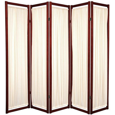 Oriental Furniture Helsinki Shoji Room Divider in Rosewood