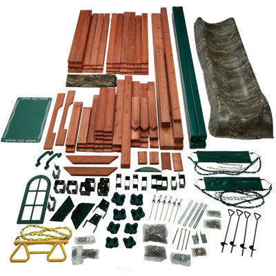 Swing-n-Slide Real Tree Woodsman Wood Complete Play Set