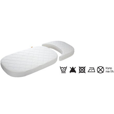Leander Crib in White with Mattress