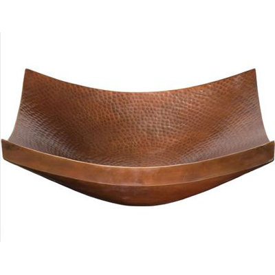 Black Nirvana Hand Hammered Copper Vessel Sink