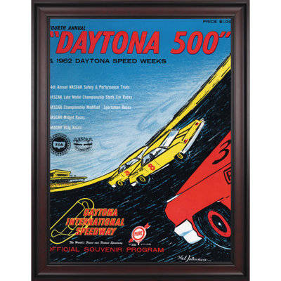 Mounted Memories NASCAR Framed 36" x 48" Daytona 500 Program Print