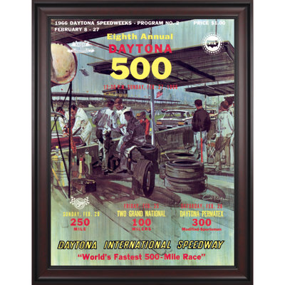 Mounted Memories NASCAR Framed 36" x 48" Daytona 500 Program Print