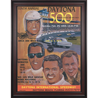 Mounted Memories NASCAR Framed 36" x 48" Daytona 500 Program Print