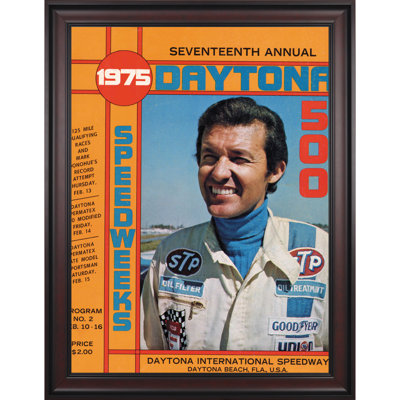 Mounted Memories NASCAR Framed 36" x 48" Daytona 500 Program Print