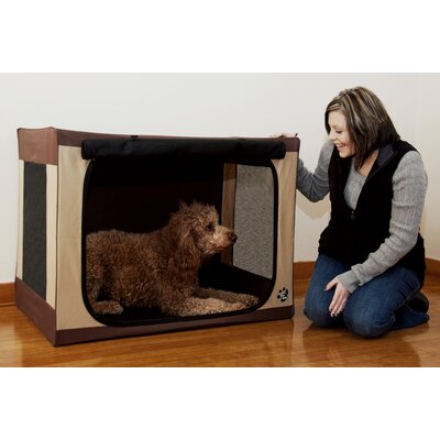 DenHaus Townhaus Designer Pet Den Mahogany Small Th01-mah dog kennel