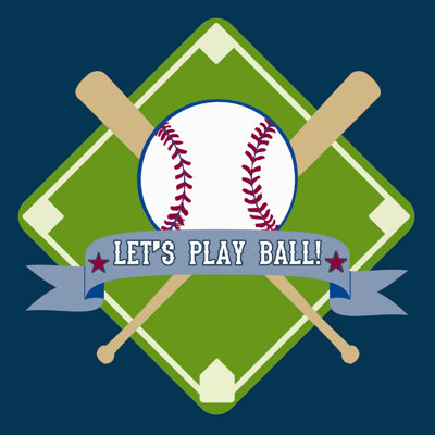 Let's Play Ball Wall Art Print