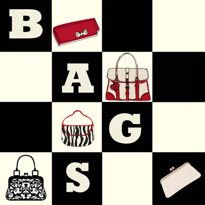 Bags Bags Bags Wall Art Print