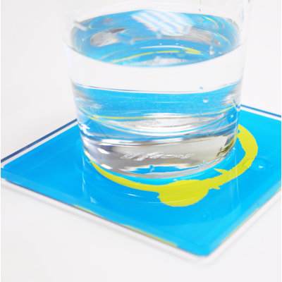 Molla Space, Inc. Stained Coasters