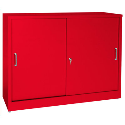 Sandusky Cabinets 29" Storage Cabinets with Sliding Door