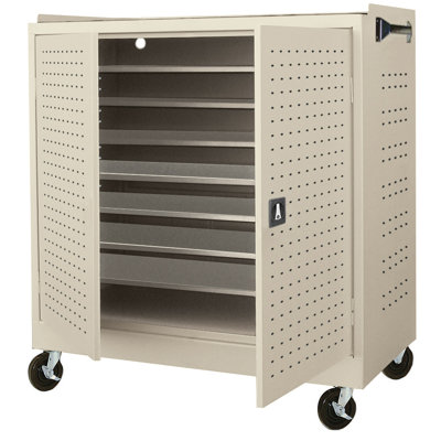 Sandusky Cabinets Mobile Laptop Security Cabinet with Charging System
