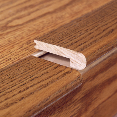 Moldings Online 78" Solid Hardwood Unfinished Eucalyptus Stair Nose for 5/8" Floors