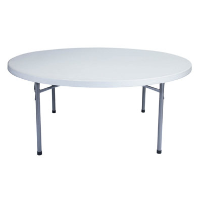 National Public Seating 71" Round Blow Molded Folding Table