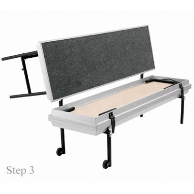 National Public Seating Three-Level Trans-Port Choral Risers