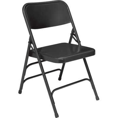 National Public Seating 300 Series Triple Brace Steel Folding Chair