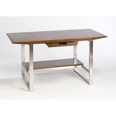 Directions East Breeze Computer Desk with Stainless Steel Legs