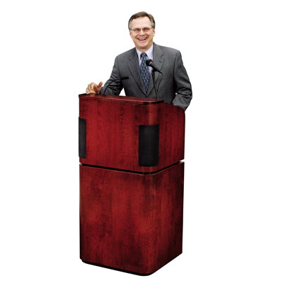 Oklahoma Sound Corporation Veneer Table Top Lectern with Sound