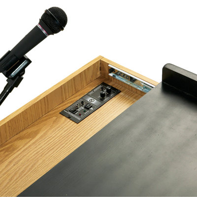 Oklahoma Sound Corporation Smart Cart Lectern with Sound