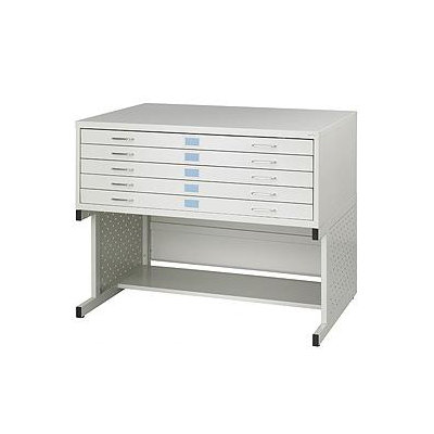 Safco Products Company Medium Facil Steel Flat File (with Optional Base)