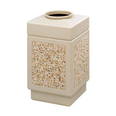 Safco Products Company Canmeleon Series Outdoor Aggregate Panel Open Top Receptacle