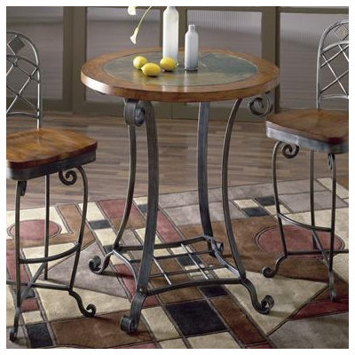 Riverside Furniture Harmony 3 Piece Pub Table and Barstool Set