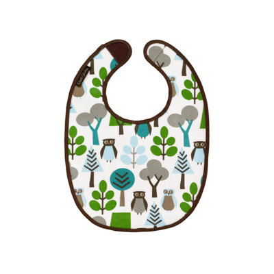 DwellStudio Owls Multi Burp Cloth 2-Pack