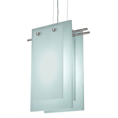 Suspended Glass B 2 Light Foyer Pendant