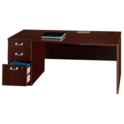 Bush Industries Quantum Series - 72" Left Hand Desk with Pedestal