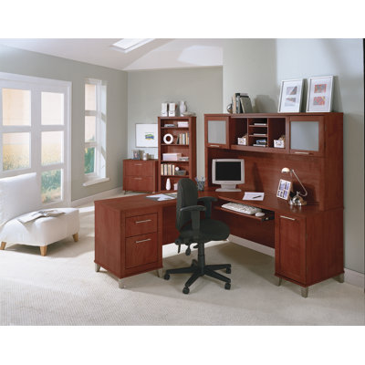 Bush Industries Somerset 35.8" H x 71" W Desk Hutch