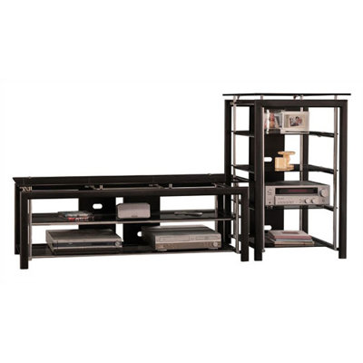 Bush Industries Midnight Mist Entertainment Center