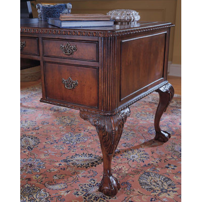 Hooker Furniture Bedford Row 60" W Ball / Claw Writing Desk Set