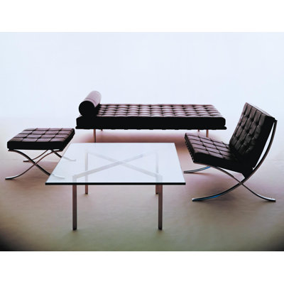 Knoll &reg; Barcelona&reg; Lounge Chair and Optional Stool