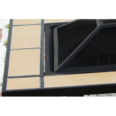 Fire Sense Tuscan Tile Mission Style Fire Pit Table