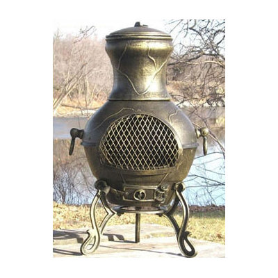 The Blue Rooster Etruscan Style Chiminea