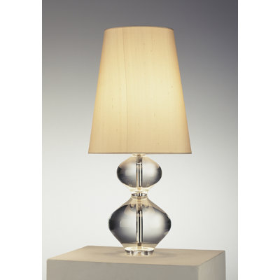 Claridge Lantern Table Lamp with Oyster Gray Shade