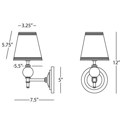 Robert Abbey Muses Calliope Wall Sconce in Lead Crystal