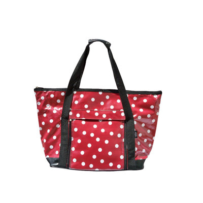 Polka Dot Picnic Tote in Red and White
