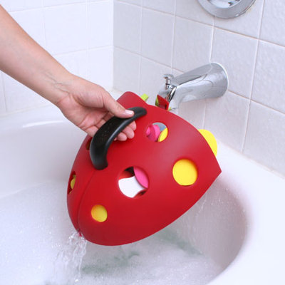 Boon Bug Pod Bath Toy Scoop in Red