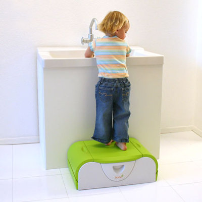 Boon Potty Bench Training Toilet in Blue / White