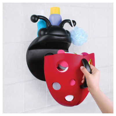 Boon Bug Pod Bath Toy Scoop in Red