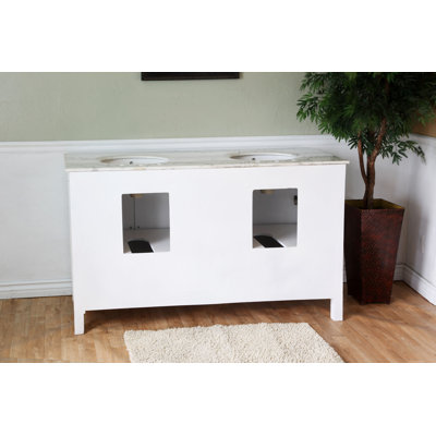 Bellaterra Home Jameson 60" Double Vanity Set