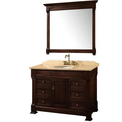 Bathroom Vanity on Wyndham Collection Andover 48  Bathroom Vanity Set   Wayfair