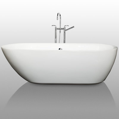 Wyndham Collection Melissa 72" x 35"  Soaking Bathtub