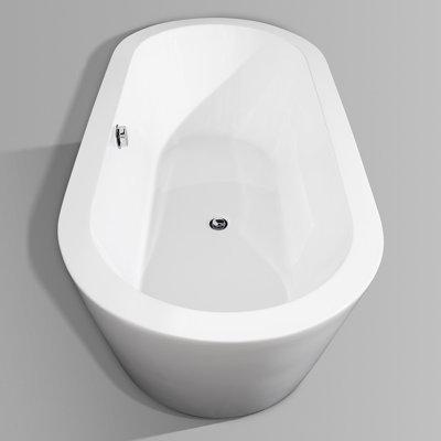 Wyndham Collection Mermaid 67" x 31.25" Soaking Bathtub